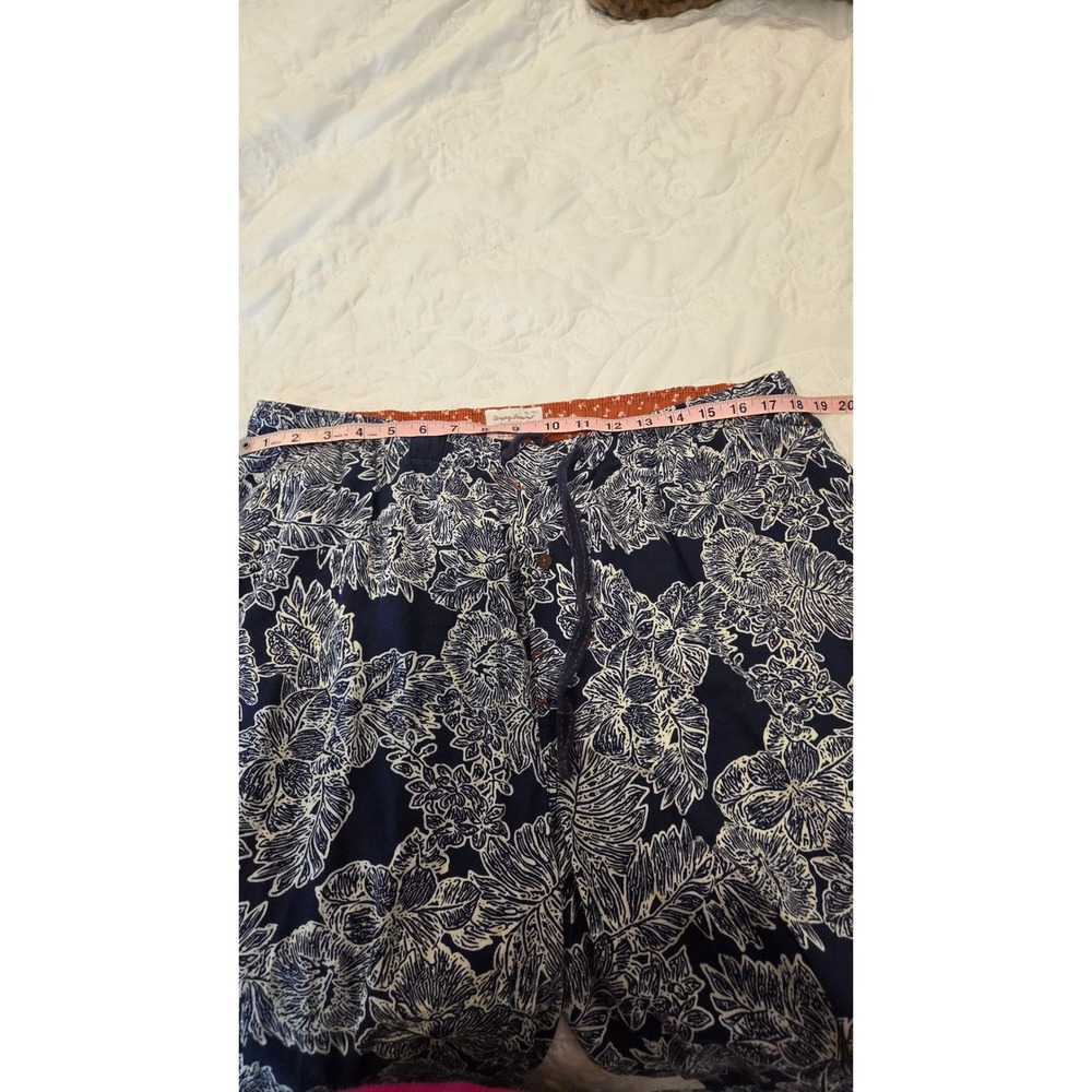 Tommy Bahama Floral Pajama‎ Pants  Cotton Drawstring Navy Tropical Loungewear XL - Picture 3 of 9